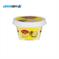 Tazón de recipiente impreso IML de colorido personalizado Caja de plástico de helado PP con cuchara de tapa